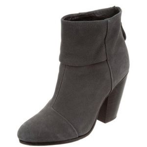 Grey Rag & Bone leather Newbury boots